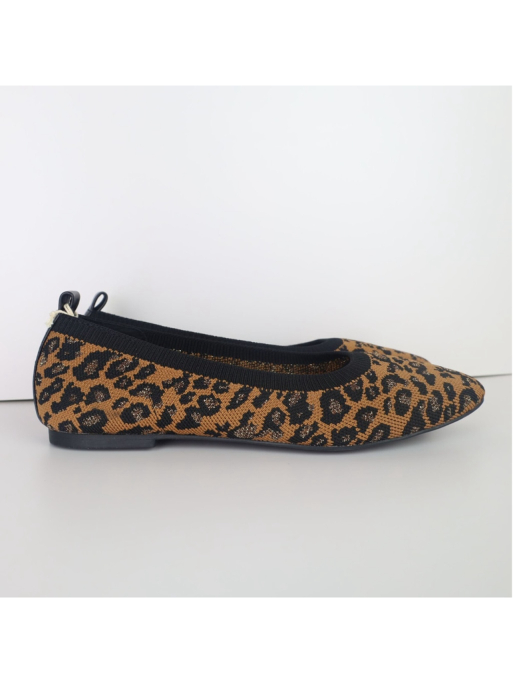 Sanctuary Social Leopard Print Fly-knit Ballet Flats Women Brown 7M - Picture 2 of 16